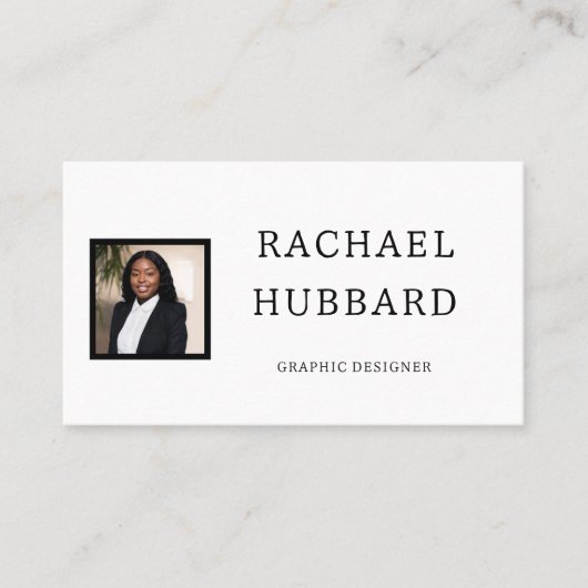 Einfach Berufliches Bild, Qr-Code Visitenkarte (Vorderseite)