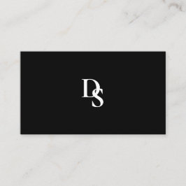 Einfach Berufliches Schwarz/Weiß mit QR-Code Visitenkarte