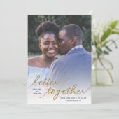 Einfach besser zusammen Skript Vollständiges Foto  Save The Date (Stehend Vorderseite)