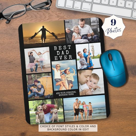 Einfach BEST VATER EVENT FotoCollage Personalisier Mousepad