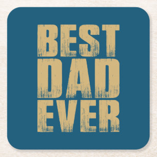 Einfach bester Vater ever zum Vatertag Untersetz Rechteckiger Pappuntersetzer
