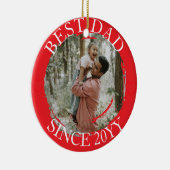 Einfach bester Vater Frohe Weihnachten Keramik Ornament (Rechts)