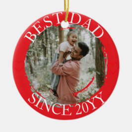 Einfach bester Vater Frohe Weihnachten Keramik Ornament