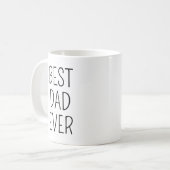 Einfach bester VATER je Elegante Keepake Kinder Fo Kaffeetasse (Vorderseite Links)
