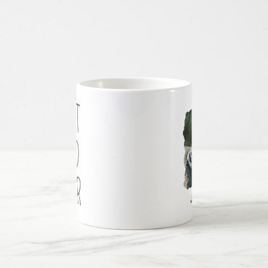 Einfach bester VATER je Elegante Keepake Kinder Fo Kaffeetasse (Mittel)