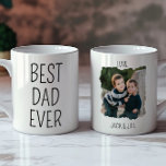 Einfach bester VATER je Elegante Keepake Kinder Fo Kaffeetasse<br><div class="desc">Einfach bester VATER je Elegant Keepake Kinder Foto Zwei-Tone-Kaffee-Tasse</div>
