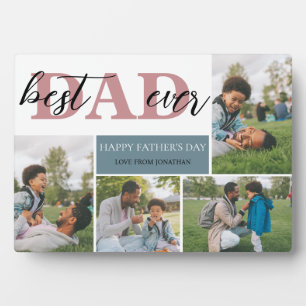 Einfach bester Vater je Vatertag Vater 4 Foto Fotoplatte
