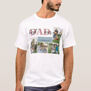 Einfach bester Vater je Vatertag Vater 4 Foto T-Sh T-Shirt