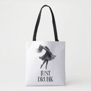 Einfach Betrunken Design Tanzendes Mädchen Jungg Tasche