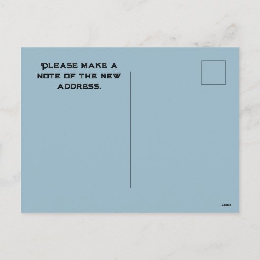 EINFACH BEWEGENDE POSTKARTE (Rückseite)