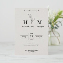 einfach bezahlbare Hochzeitseinladungen Einladung