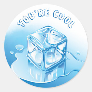 Einfach bist du Cool Lehrer Runder Aufkleber