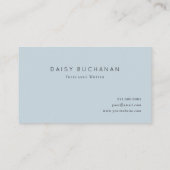 Einfach blass Gold Monogram-Visitenkarte Visitenkarte (Rückseite)