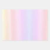 Einfach, blassrosa, hellblau, pastellgelb, strahle geschenkpapier set (Vorderseite 3)