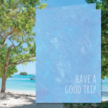 Einfach blau haben eine gute Reise modern