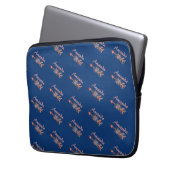 Einfach blau laptopschutzhülle (Vorderseite Links)