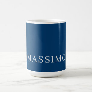 Einfach Blau Trendig Minimalistisch Professionell Kaffeetasse