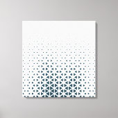 Einfach blau und weiß leinwanddruck (Vorderseite)