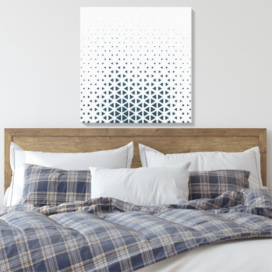 Einfach blau und weiß leinwanddruck (Insitu (Schlafzimmer))