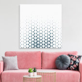 Einfach blau und weiß leinwanddruck (Insitu (Wohnzimmer))