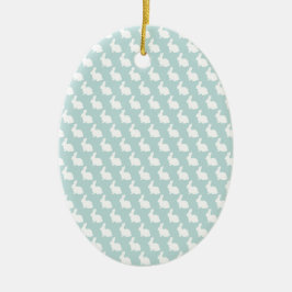 Einfach Blau und Weiß Ostersonne Keramik Ornament