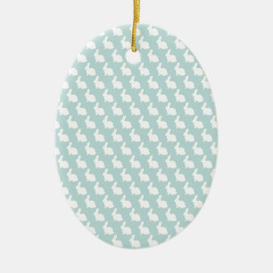 Einfach Blau und Weiß Ostersonne Keramik Ornament