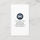 Einfach blaue Streifen Auto Wash Detection Visitenkarte (Rückseite)