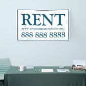 Einfach blaues Aquamarines Kommerzielles Rental Sp Banner (Messeveranstaltung)