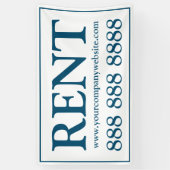 Einfach blaues Aquamarines Kommerzielles Rental Sp Banner (Vertikal)