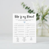 Einfach blaues Herz, das ist mein Mama Baby Duschs (Stehend Vorderseite)