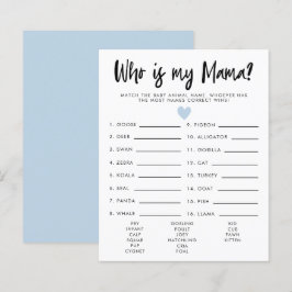 Einfach blaues Herz, das ist mein Mama Baby Duschs