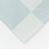 Einfach blaues und graues kariertes Muster Fleecedecke (Ecke)