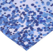 Einfach blaugegossenes Metall und Glitzer Monogram Tischdecke (Schrägansicht)