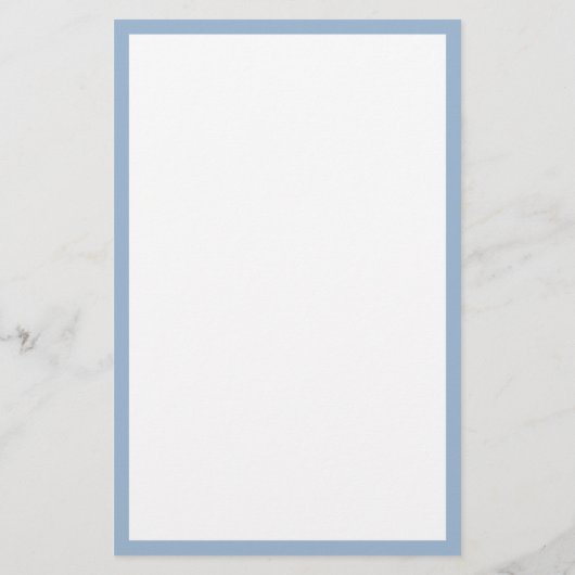 Einfach bleiblich blau und Mit Monogramm Briefpapier (Rückseite)