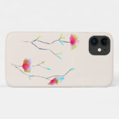 Einfach blumengeschmückt Japanisch inspiriert rosa Case-Mate iPhone Hülle (Rückseite (Horizontal))