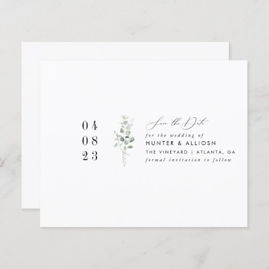 Einfach blumenSave the Date (Vorne/Hinten)