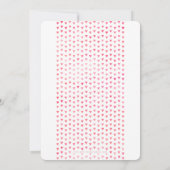 EINFACH BOHO WEDD modernes Dreieck Muster rosa Einladung (Rückseite)