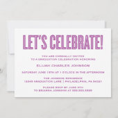 EINFACH BOLD 2025 GRAD FOTO ABSCHLUSS INVITATION EINLADUNG (Rückseite)