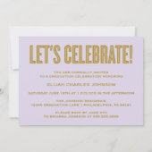 EINFACH BOLD 2025 GRAD FOTO ABSCHLUSS INVITATION EINLADUNG (Rückseite)