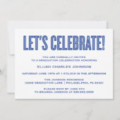 EINFACH BOLD 2025 GRAD FOTO ABSCHLUSS INVITATION EINLADUNG (Rückseite)