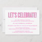 EINFACH BOLD 2025 GRAD FOTO ABSCHLUSS INVITATION EINLADUNG (Rückseite)