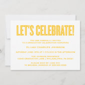 EINFACH BOLD 2025 GRAD FOTO ABSCHLUSS INVITATION EINLADUNG (Rückseite)