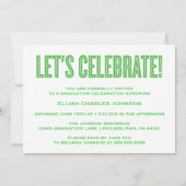 EINFACH BOLD 2025 GRAD FOTO ABSCHLUSS INVITATION EINLADUNG (Rückseite)