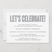 EINFACH BOLD 2025 GRAD FOTO ABSCHLUSS INVITATION EINLADUNG (Rückseite)