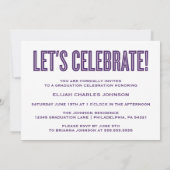 EINFACH BOLD 2025 GRAD FOTO ABSCHLUSS INVITATION EINLADUNG (Rückseite)