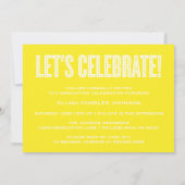 EINFACH BOLD 2025 GRAD FOTO ABSCHLUSS INVITATION EINLADUNG (Rückseite)