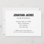 EINFACH BOLD Es ist ein GRAD PARTY Graduate Einlad Einladung (Rückseite)