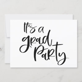 EINFACH BOLD Es ist ein GRAD PARTY Graduate Einlad Einladung