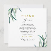 Einfach botanisch 15. Geburtstag Vielen Dank Foto Einladung (Vorderseite)