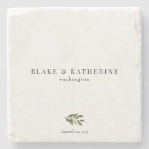 Einfach botanisch Personalisiert Steinuntersetzer